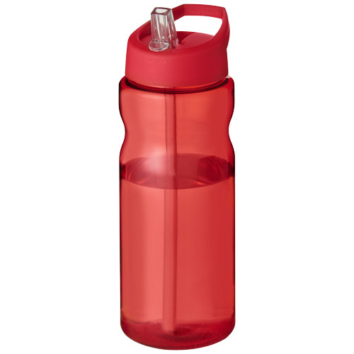 Bidon sport publicitaire plastique recyclé 650 ml H2O Eco Rouge / Rouge